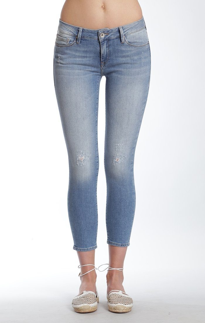 ADRIANA ANKLE SUPER SKINNY  IN LT INDIGO USED VINT - Mavi Jeans