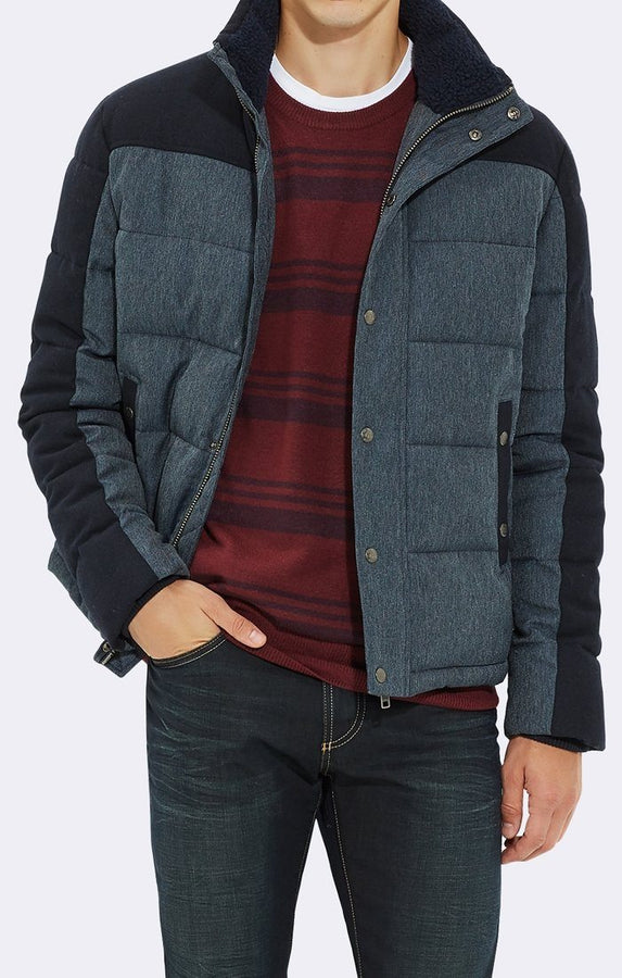 STAND UP COLLAR QUILTED JACKET - Mavi Jeans