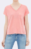 LINEN VNECK POCKET TOP - Mavi Jeans