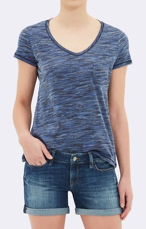 V NECK TEE - INDIGO - Mavi Jeans