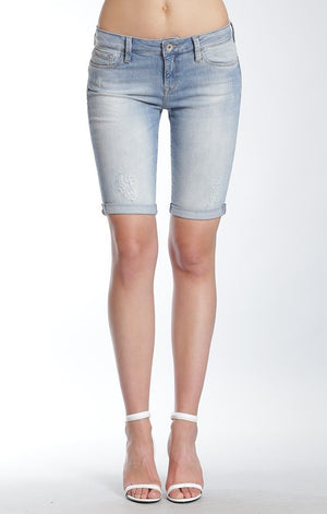 KARLY SHORTS IN SHADED RIPPED NOLITA - Mavi Jeans