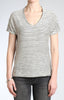 BLACK STRIPE VNECK TEE - Mavi Jeans