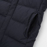 Men Seamless Down Hooded Coat | Navy